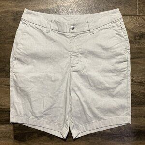 Lululemon Commission Shorts Men's Size 30 Grey Chino Qwick Oxford 8" ABC Golf